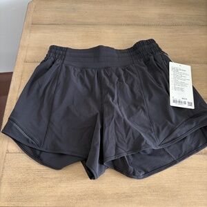 NWT Lululemon Hotty Hot Black Shorts Size 6